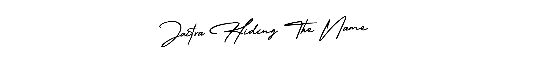 How to Draw Jaitra Hiding The Name signature style? AmerikaSignatureDemo-Regular is a latest design signature styles for name Jaitra Hiding The Name. Jaitra Hiding The Name signature style 3 images and pictures png