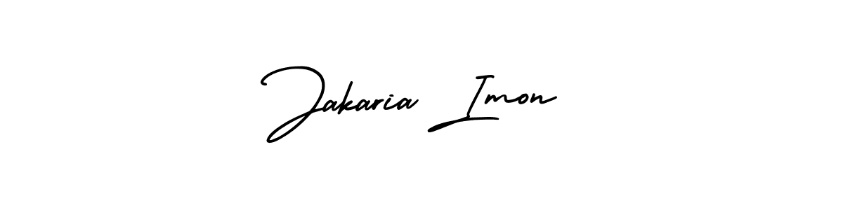 Also we have Jakaria Imon name is the best signature style. Create professional handwritten signature collection using AmerikaSignatureDemo-Regular autograph style. Jakaria Imon signature style 3 images and pictures png