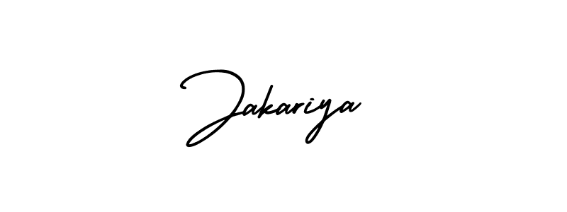 Use a signature maker to create a handwritten signature online. With this signature software, you can design (AmerikaSignatureDemo-Regular) your own signature for name Jakariya. Jakariya signature style 3 images and pictures png