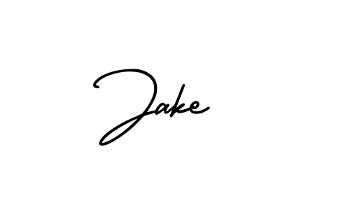 Use a signature maker to create a handwritten signature online. With this signature software, you can design (AmerikaSignatureDemo-Regular) your own signature for name Jake . Jake  signature style 3 images and pictures png