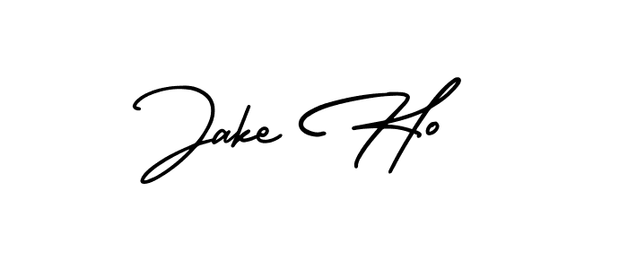 How to Draw Jake Ho signature style? AmerikaSignatureDemo-Regular is a latest design signature styles for name Jake Ho. Jake Ho signature style 3 images and pictures png