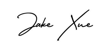 Achieve flawless digital penmanship with Jake Xue name in AmerikaSignatureDemo-Regular font. The perfect tool for creating online signatures. Jake Xue signature style 3 images and pictures png