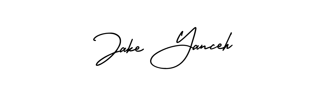 How to make Jake Yanceh signature? AmerikaSignatureDemo-Regular is a professional autograph style. Create handwritten signature for Jake Yanceh name. Jake Yanceh signature style 3 images and pictures png