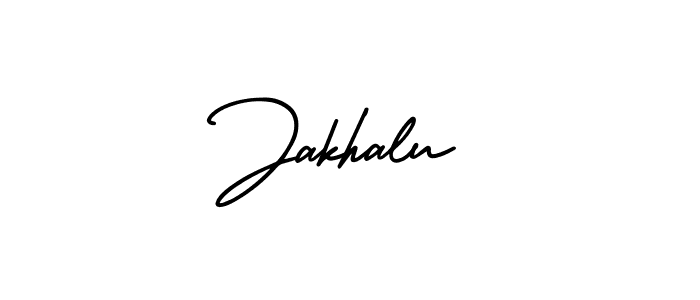 Design your own signature with our free online signature maker. With this signature software, you can create a handwritten (AmerikaSignatureDemo-Regular) signature for name Jakhalu. Jakhalu signature style 3 images and pictures png