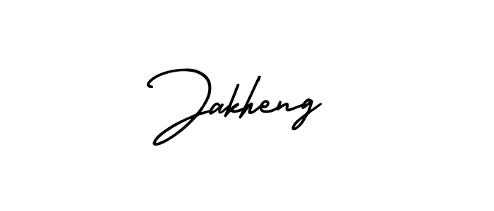 AmerikaSignatureDemo-Regular is a professional signature style that is perfect for those who want to add a touch of class to their signature. It is also a great choice for those who want to make their signature more unique. Get Jakheng name to fancy signature for free. Jakheng signature style 3 images and pictures png