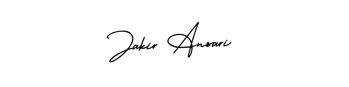 The best way (AmerikaSignatureDemo-Regular) to make a short signature is to pick only two or three words in your name. The name Jakir Ansari include a total of six letters. For converting this name. Jakir Ansari signature style 3 images and pictures png