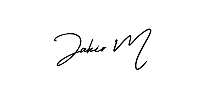 Create a beautiful signature design for name Jakir M. With this signature (AmerikaSignatureDemo-Regular) fonts, you can make a handwritten signature for free. Jakir M signature style 3 images and pictures png