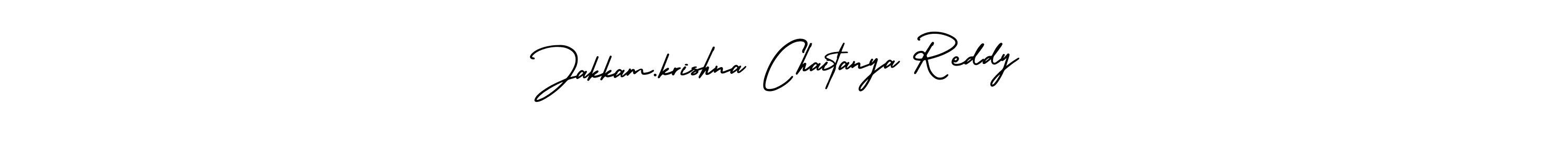 How to make Jakkam.krishna Chaitanya Reddy signature? AmerikaSignatureDemo-Regular is a professional autograph style. Create handwritten signature for Jakkam.krishna Chaitanya Reddy name. Jakkam.krishna Chaitanya Reddy signature style 3 images and pictures png