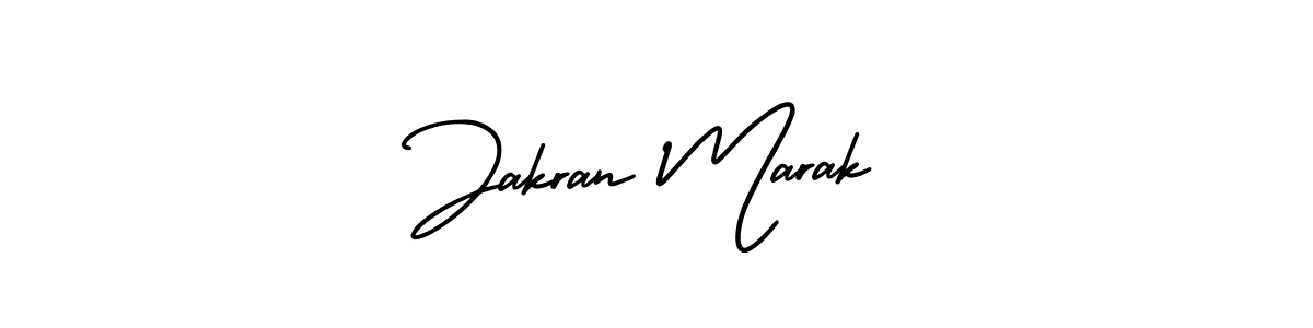 Use a signature maker to create a handwritten signature online. With this signature software, you can design (AmerikaSignatureDemo-Regular) your own signature for name Jakran Marak. Jakran Marak signature style 3 images and pictures png