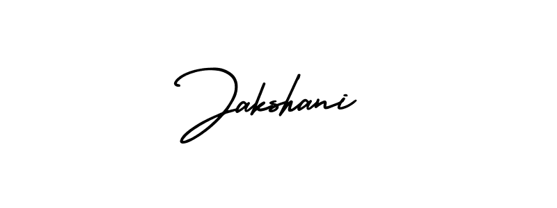 The best way (AmerikaSignatureDemo-Regular) to make a short signature is to pick only two or three words in your name. The name Jakshani include a total of six letters. For converting this name. Jakshani signature style 3 images and pictures png