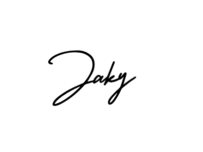 Jaky stylish signature style. Best Handwritten Sign (AmerikaSignatureDemo-Regular) for my name. Handwritten Signature Collection Ideas for my name Jaky. Jaky signature style 3 images and pictures png