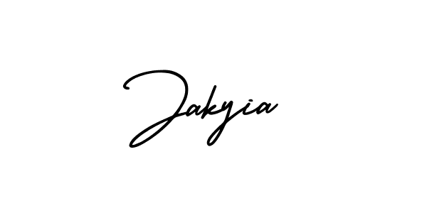 Jakyia stylish signature style. Best Handwritten Sign (AmerikaSignatureDemo-Regular) for my name. Handwritten Signature Collection Ideas for my name Jakyia. Jakyia signature style 3 images and pictures png