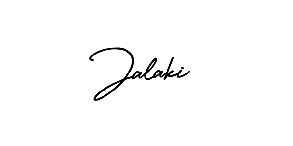 Design your own signature with our free online signature maker. With this signature software, you can create a handwritten (AmerikaSignatureDemo-Regular) signature for name Jalaki. Jalaki signature style 3 images and pictures png