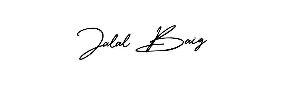 Design your own signature with our free online signature maker. With this signature software, you can create a handwritten (AmerikaSignatureDemo-Regular) signature for name Jalal Baig. Jalal Baig signature style 3 images and pictures png