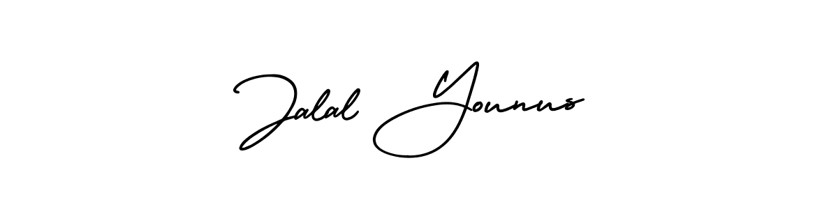 Similarly AmerikaSignatureDemo-Regular is the best handwritten signature design. Signature creator online .You can use it as an online autograph creator for name Jalal Younus. Jalal Younus signature style 3 images and pictures png
