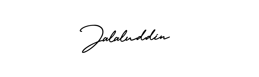 The best way (AmerikaSignatureDemo-Regular) to make a short signature is to pick only two or three words in your name. The name Jalaluddin include a total of six letters. For converting this name. Jalaluddin signature style 3 images and pictures png