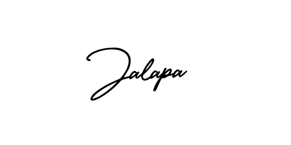 The best way (AmerikaSignatureDemo-Regular) to make a short signature is to pick only two or three words in your name. The name Jalapa include a total of six letters. For converting this name. Jalapa signature style 3 images and pictures png