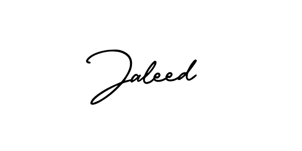 Jaleed stylish signature style. Best Handwritten Sign (AmerikaSignatureDemo-Regular) for my name. Handwritten Signature Collection Ideas for my name Jaleed. Jaleed signature style 3 images and pictures png