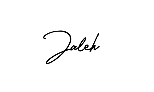 Jaleh stylish signature style. Best Handwritten Sign (AmerikaSignatureDemo-Regular) for my name. Handwritten Signature Collection Ideas for my name Jaleh. Jaleh signature style 3 images and pictures png