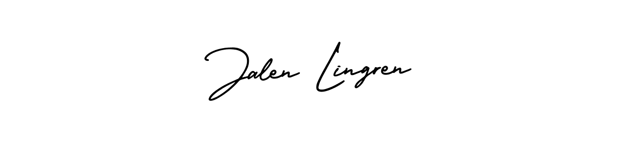 How to Draw Jalen Lingren signature style? AmerikaSignatureDemo-Regular is a latest design signature styles for name Jalen Lingren. Jalen Lingren signature style 3 images and pictures png