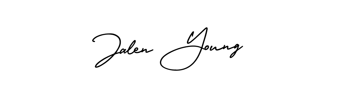 AmerikaSignatureDemo-Regular is a professional signature style that is perfect for those who want to add a touch of class to their signature. It is also a great choice for those who want to make their signature more unique. Get Jalen Young name to fancy signature for free. Jalen Young signature style 3 images and pictures png