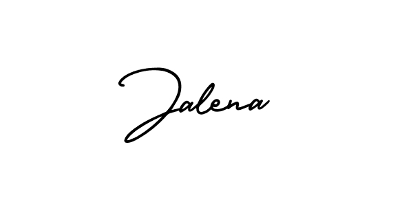 How to make Jalena signature? AmerikaSignatureDemo-Regular is a professional autograph style. Create handwritten signature for Jalena name. Jalena signature style 3 images and pictures png