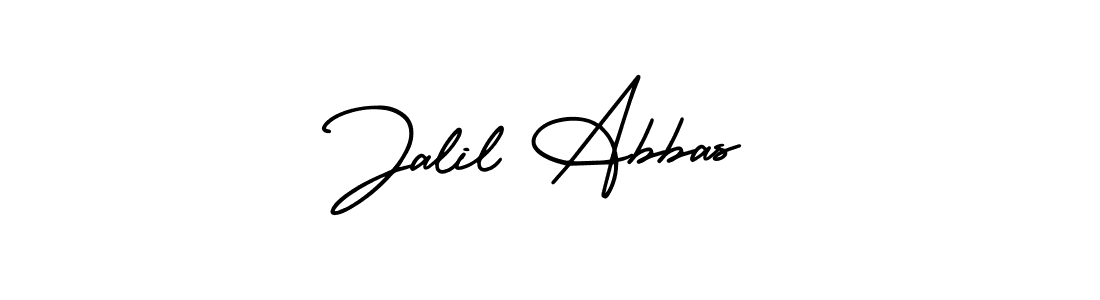 Create a beautiful signature design for name Jalil Abbas. With this signature (AmerikaSignatureDemo-Regular) fonts, you can make a handwritten signature for free. Jalil Abbas signature style 3 images and pictures png