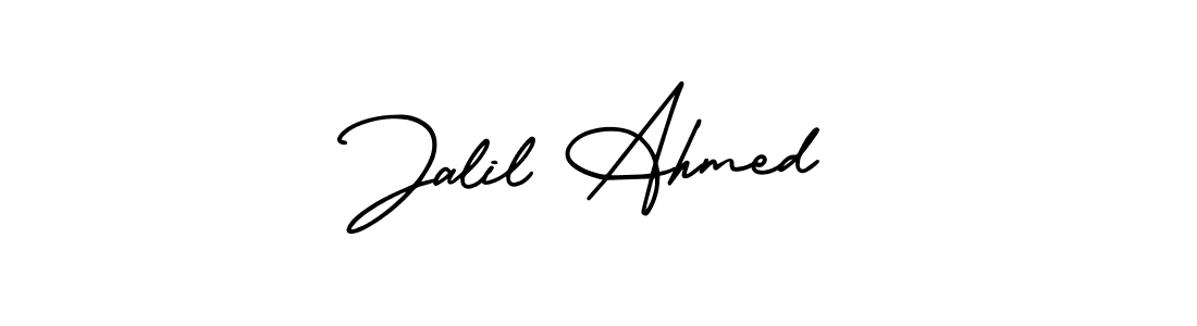 Also we have Jalil Ahmed name is the best signature style. Create professional handwritten signature collection using AmerikaSignatureDemo-Regular autograph style. Jalil Ahmed signature style 3 images and pictures png