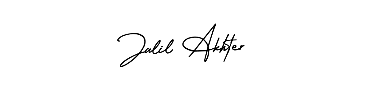 How to make Jalil Akhter name signature. Use AmerikaSignatureDemo-Regular style for creating short signs online. This is the latest handwritten sign. Jalil Akhter signature style 3 images and pictures png