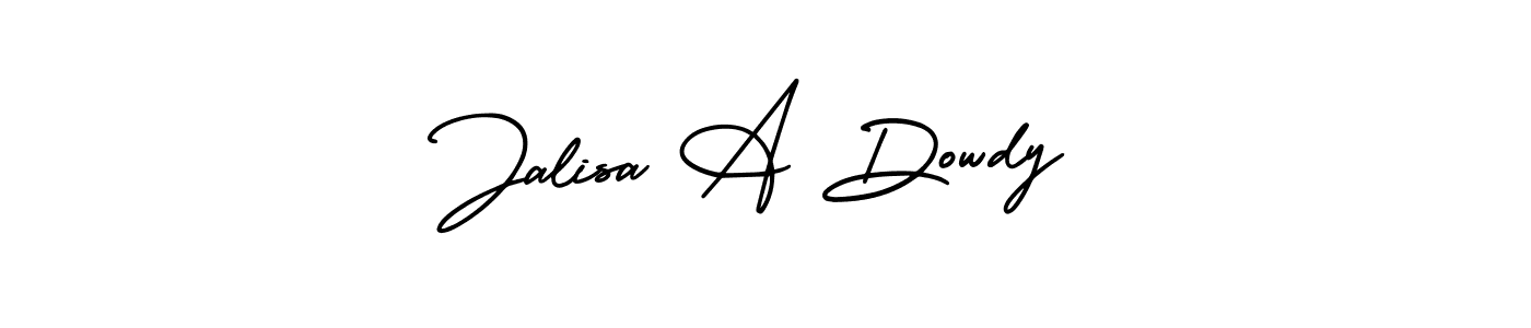 Design your own signature with our free online signature maker. With this signature software, you can create a handwritten (AmerikaSignatureDemo-Regular) signature for name Jalisa A Dowdy. Jalisa A Dowdy signature style 3 images and pictures png