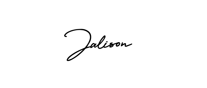 Similarly AmerikaSignatureDemo-Regular is the best handwritten signature design. Signature creator online .You can use it as an online autograph creator for name Jalison. Jalison signature style 3 images and pictures png