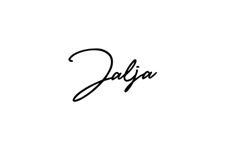 The best way (AmerikaSignatureDemo-Regular) to make a short signature is to pick only two or three words in your name. The name Jalja include a total of six letters. For converting this name. Jalja signature style 3 images and pictures png