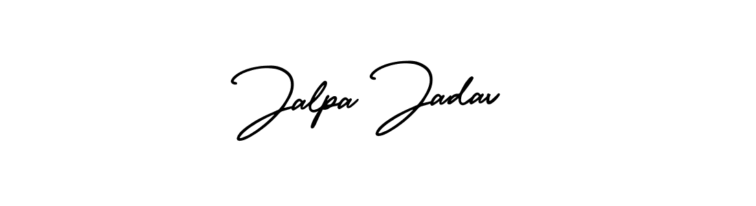 Jalpa Jadav stylish signature style. Best Handwritten Sign (AmerikaSignatureDemo-Regular) for my name. Handwritten Signature Collection Ideas for my name Jalpa Jadav. Jalpa Jadav signature style 3 images and pictures png