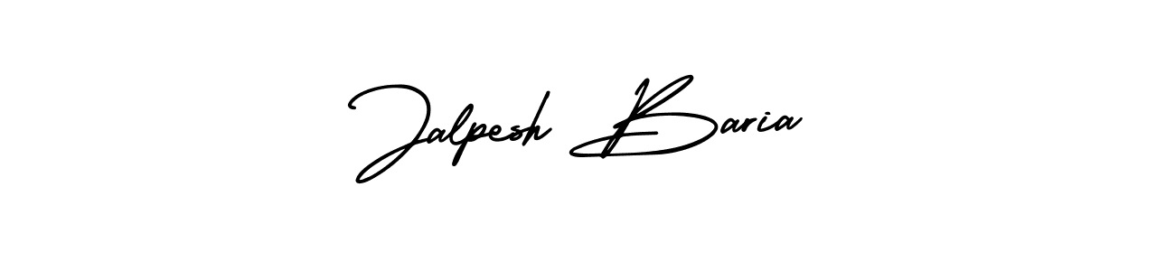It looks lik you need a new signature style for name Jalpesh Baria. Design unique handwritten (AmerikaSignatureDemo-Regular) signature with our free signature maker in just a few clicks. Jalpesh Baria signature style 3 images and pictures png