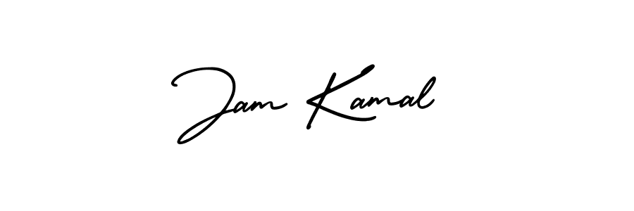 How to make Jam Kamal name signature. Use AmerikaSignatureDemo-Regular style for creating short signs online. This is the latest handwritten sign. Jam Kamal signature style 3 images and pictures png