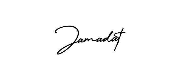 How to Draw Jamadat signature style? AmerikaSignatureDemo-Regular is a latest design signature styles for name Jamadat. Jamadat signature style 3 images and pictures png