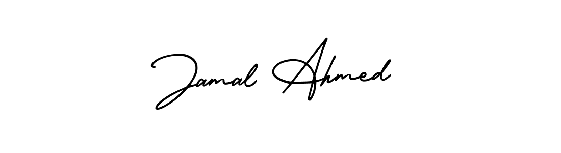 Also You can easily find your signature by using the search form. We will create Jamal Ahmed name handwritten signature images for you free of cost using AmerikaSignatureDemo-Regular sign style. Jamal Ahmed signature style 3 images and pictures png