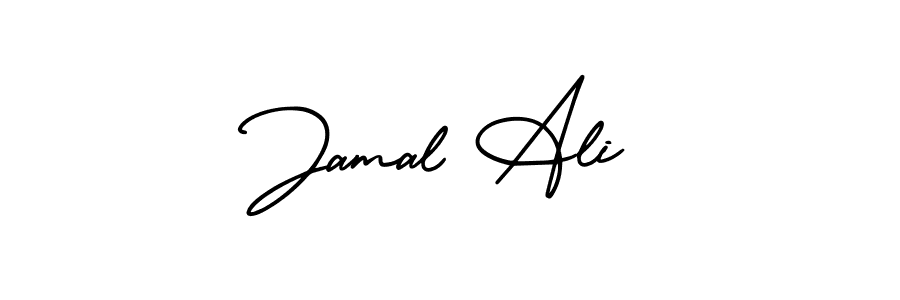 How to make Jamal Ali name signature. Use AmerikaSignatureDemo-Regular style for creating short signs online. This is the latest handwritten sign. Jamal Ali signature style 3 images and pictures png