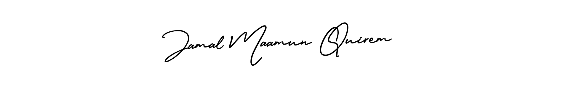 if you are searching for the best signature style for your name Jamal Maamun Quirem. so please give up your signature search. here we have designed multiple signature styles  using AmerikaSignatureDemo-Regular. Jamal Maamun Quirem signature style 3 images and pictures png