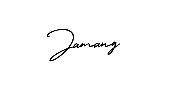 Jamang stylish signature style. Best Handwritten Sign (AmerikaSignatureDemo-Regular) for my name. Handwritten Signature Collection Ideas for my name Jamang. Jamang signature style 3 images and pictures png