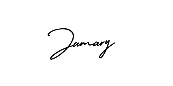 if you are searching for the best signature style for your name Jamary. so please give up your signature search. here we have designed multiple signature styles  using AmerikaSignatureDemo-Regular. Jamary signature style 3 images and pictures png