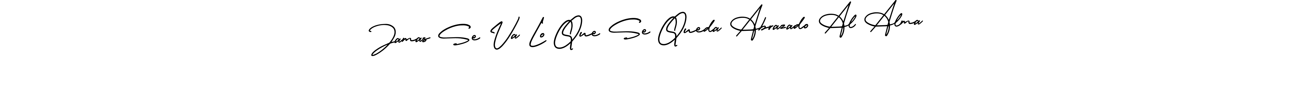 You can use this online signature creator to create a handwritten signature for the name Jamas Se Va Lo Que Se Queda Abrazado Al Alma. This is the best online autograph maker. Jamas Se Va Lo Que Se Queda Abrazado Al Alma signature style 3 images and pictures png
