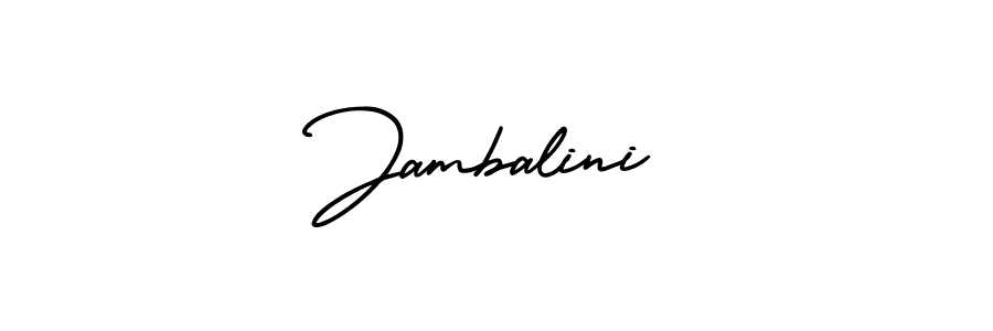 Make a beautiful signature design for name Jambalini. With this signature (AmerikaSignatureDemo-Regular) style, you can create a handwritten signature for free. Jambalini signature style 3 images and pictures png