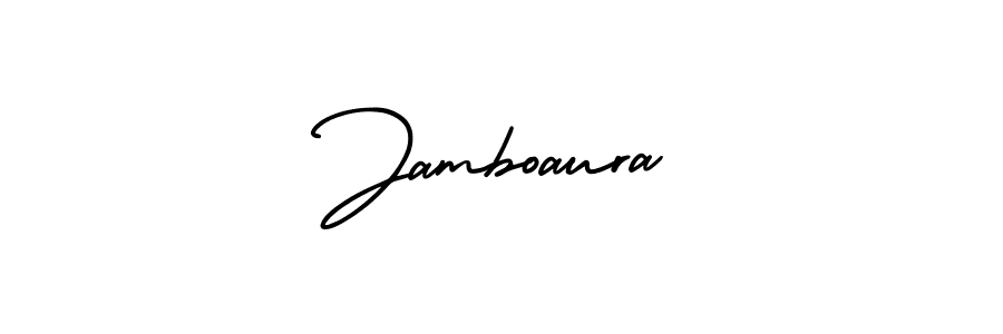 Check out images of Autograph of Jamboaura name. Actor Jamboaura Signature Style. AmerikaSignatureDemo-Regular is a professional sign style online. Jamboaura signature style 3 images and pictures png