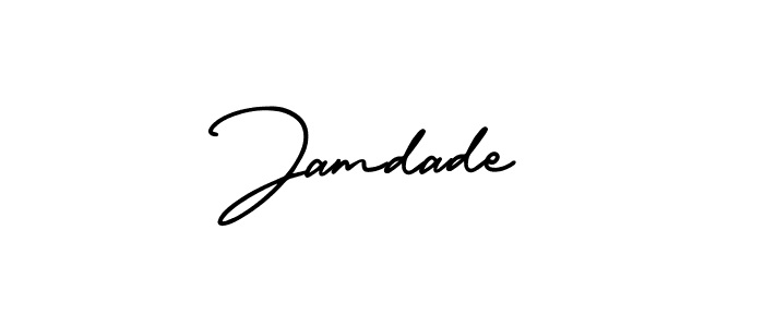 How to make Jamdade signature? AmerikaSignatureDemo-Regular is a professional autograph style. Create handwritten signature for Jamdade name. Jamdade signature style 3 images and pictures png