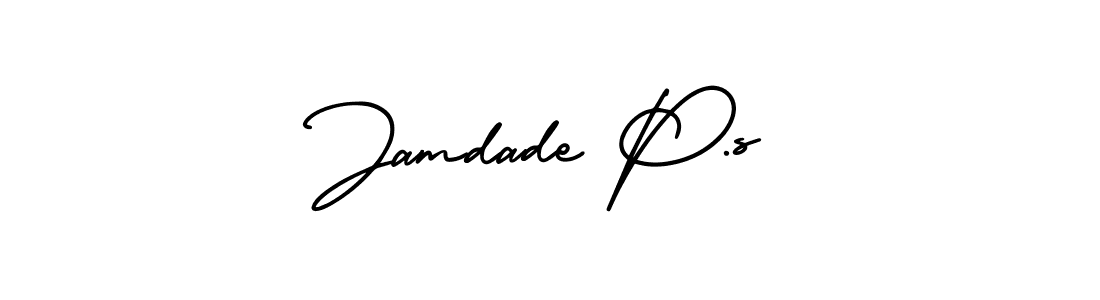 Create a beautiful signature design for name Jamdade P.s. With this signature (AmerikaSignatureDemo-Regular) fonts, you can make a handwritten signature for free. Jamdade P.s signature style 3 images and pictures png