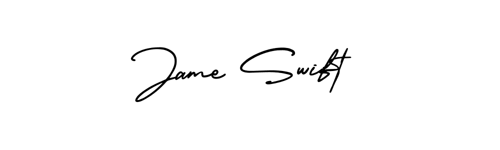 Create a beautiful signature design for name Jame Swift. With this signature (AmerikaSignatureDemo-Regular) fonts, you can make a handwritten signature for free. Jame Swift signature style 3 images and pictures png