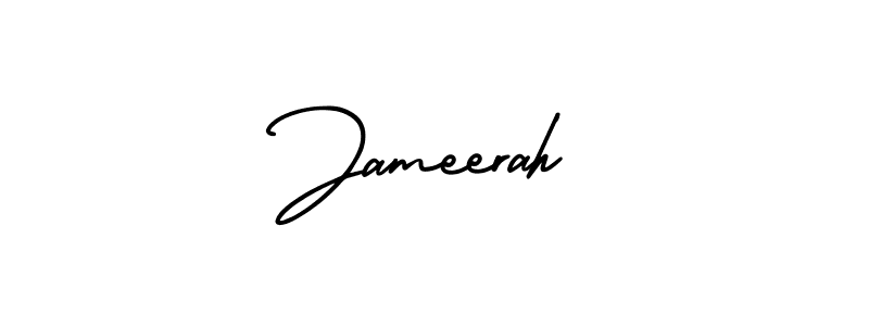 Jameerah stylish signature style. Best Handwritten Sign (AmerikaSignatureDemo-Regular) for my name. Handwritten Signature Collection Ideas for my name Jameerah. Jameerah signature style 3 images and pictures png