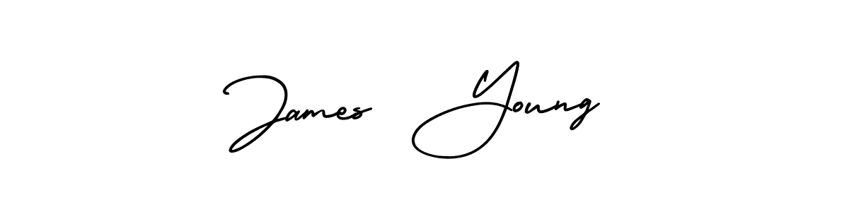 Create a beautiful signature design for name James  Young. With this signature (AmerikaSignatureDemo-Regular) fonts, you can make a handwritten signature for free. James  Young signature style 3 images and pictures png