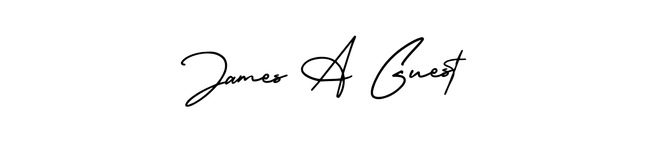 AmerikaSignatureDemo-Regular is a professional signature style that is perfect for those who want to add a touch of class to their signature. It is also a great choice for those who want to make their signature more unique. Get James A Guest name to fancy signature for free. James A Guest signature style 3 images and pictures png